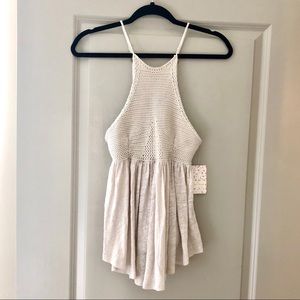 Free People Road Trip Tank in Taupe